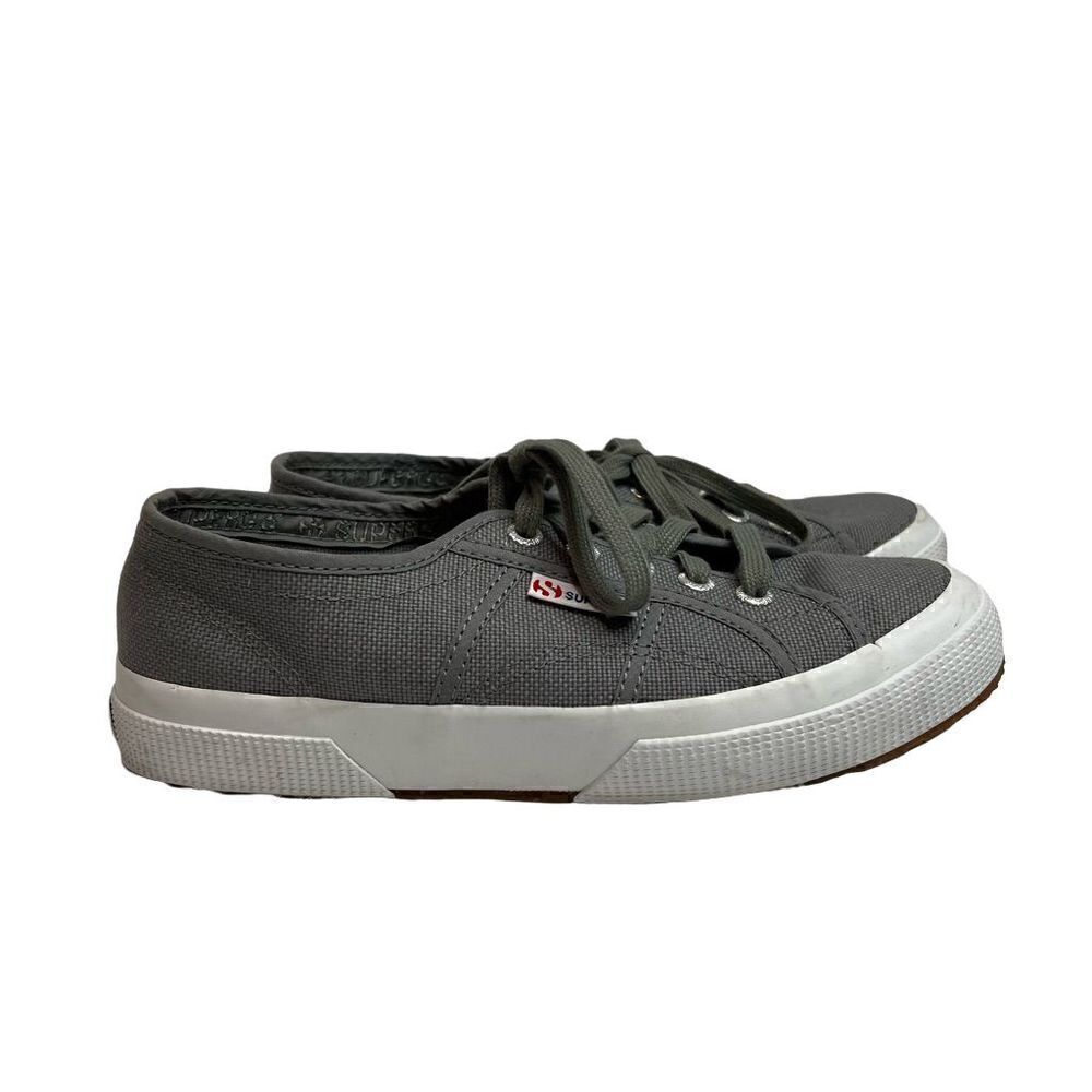Superga gray classic canvas low top sneakers size 7